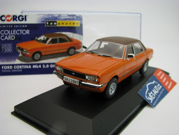 Ford Cortina Mk4 2,0 Ghia Signal Orange 1:43 Corgi Vanguards 11915